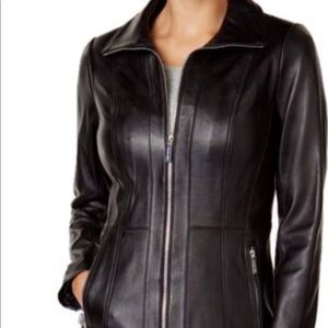 Michael Michael Kors Lamb Leather Jacket PXS